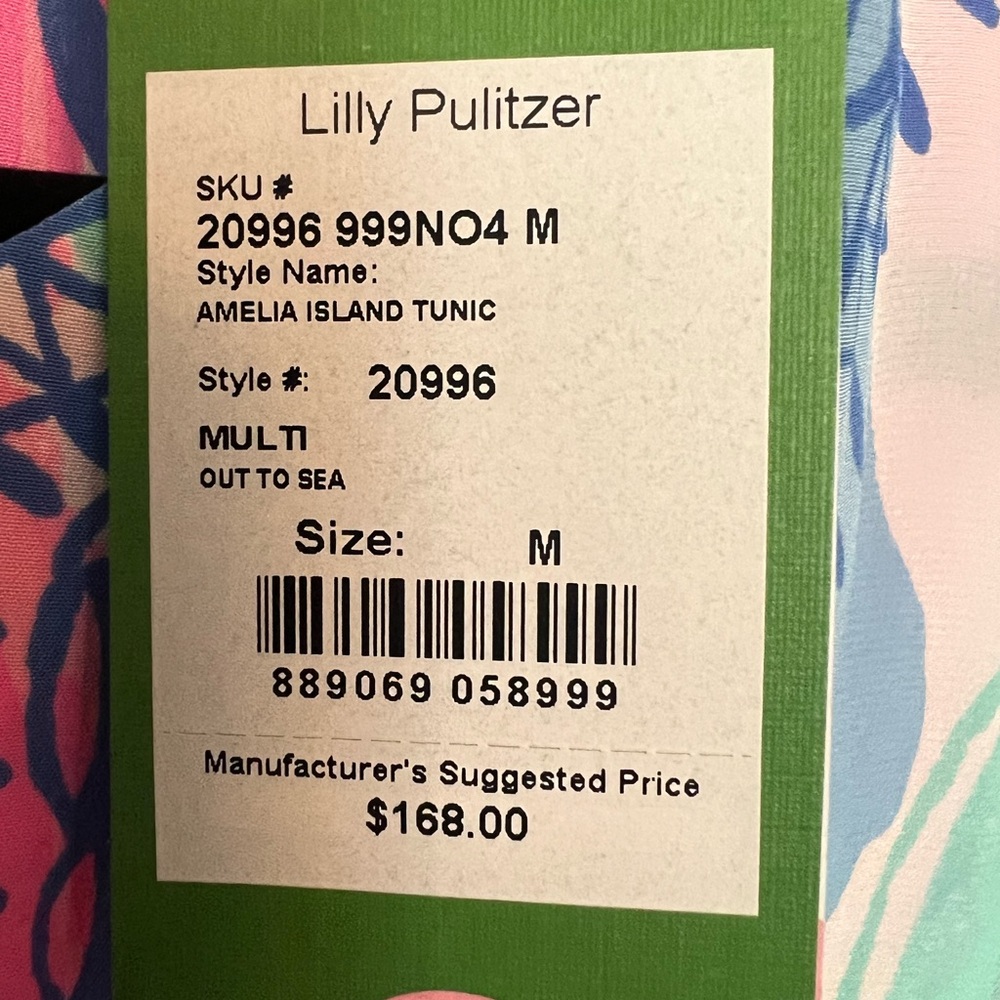 Lilly Pulitzer Silk Top in Pink and Blue - Picture 4 of 4